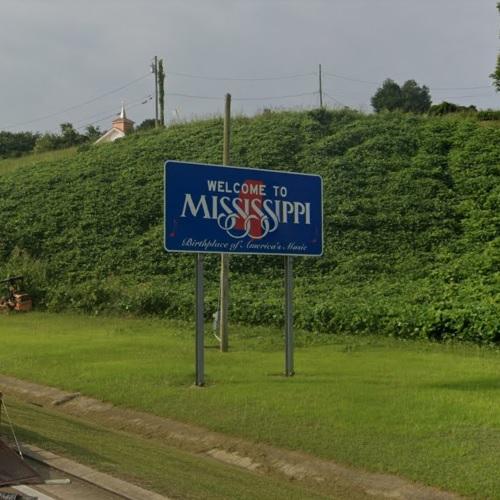 to Mississippi sign in Natchez, MS (Google Maps)