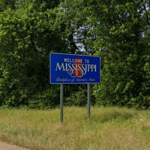 to Mississippi sign in Olive Branch, MS (Google Maps)