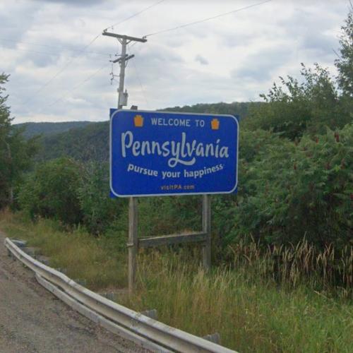 to Pennsylvania sign in Gillett, PA (Google Maps) (3)