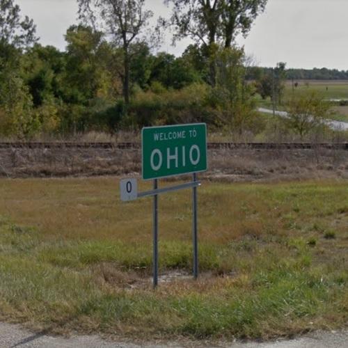 to Ohio sign in Fort Recovery, OH (Google Maps) (6)