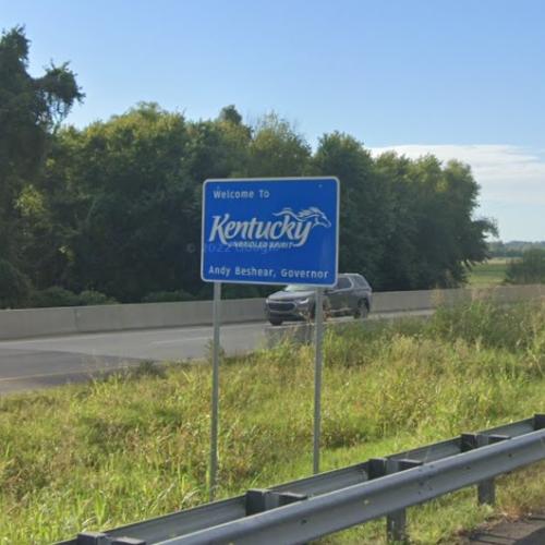 to Kentucky sign in Henderson, KY (Google Maps)
