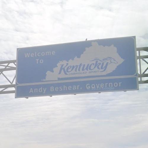 to Kentucky sign in Covington, KY (Google Maps)
