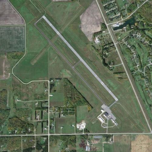 Warroad International Memorial Airport in Warroad, MN (Google Maps)