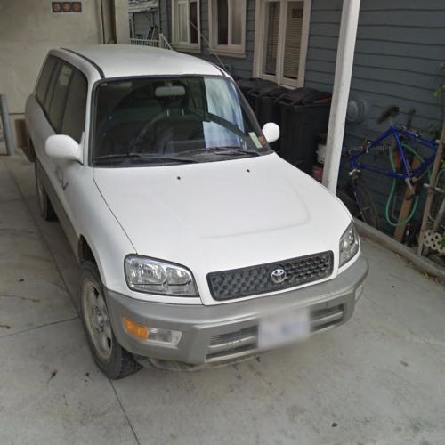 Toyota RAV4 EV (XA10) in Avalon, CA (Google Maps)