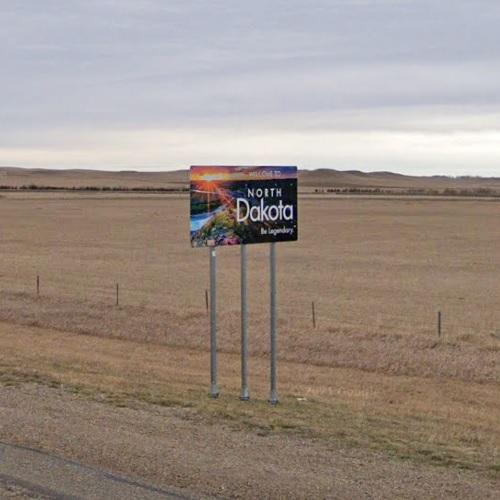 Welcome to North Dakota sign in Reeder, ND (#6) - Virtual Globetrotting