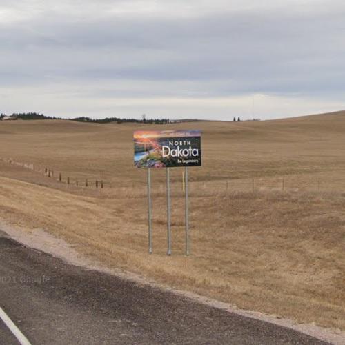 to North Dakota sign in Lodgepole, SD (Google Maps) (7)