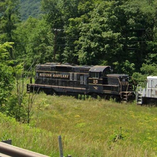 EMD GP9 GCK 25 in Westernport, MD (Google Maps)