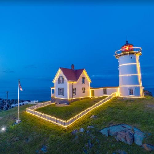 Cape Neddick Light in Cape Neddick, ME (Google Maps)