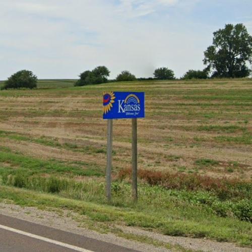 Kansas Welcomes You in Reserve, KS (Google Maps)
