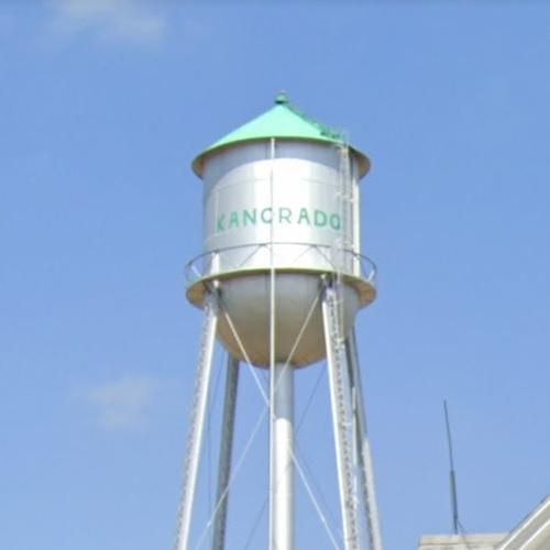 Kanorado water tower in Kanorado, KS (Google Maps)