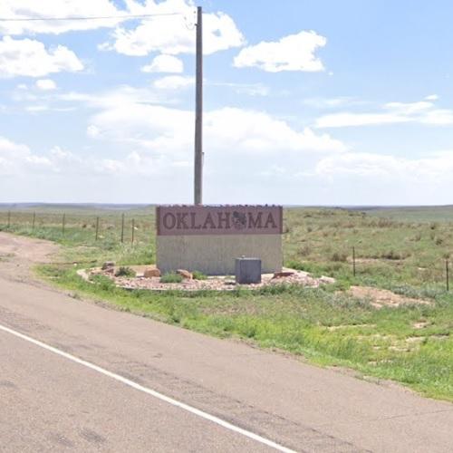 Oklahoma sign in Boise City, OK (Google Maps)