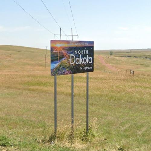 to North Dakota sign in Marmarth, ND (Google Maps)