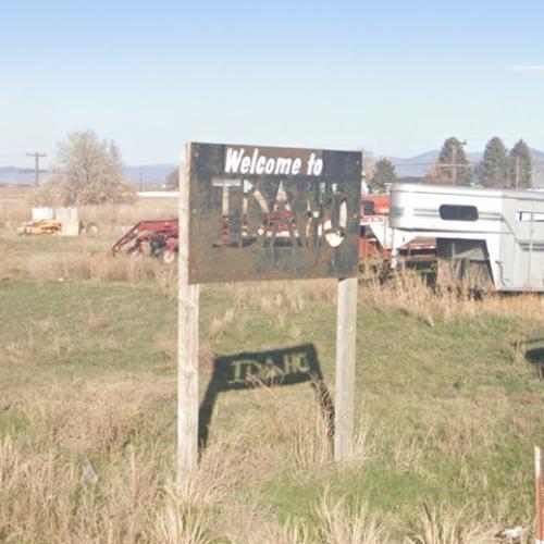 to Idaho sign in Weston, ID (Google Maps) (7)