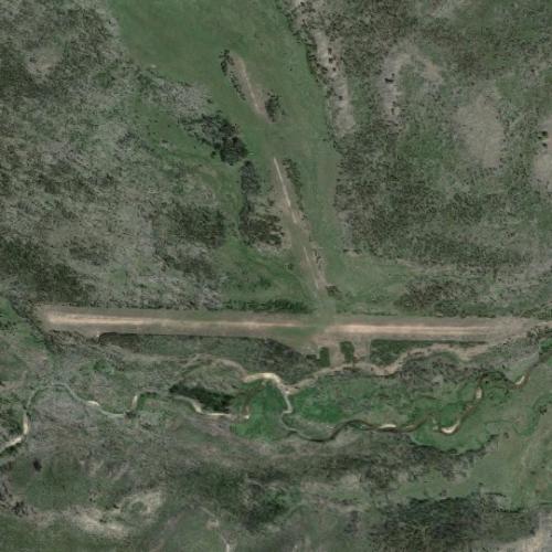 Chamberlain USFS Airport in Mackay Bar, ID (Google Maps)