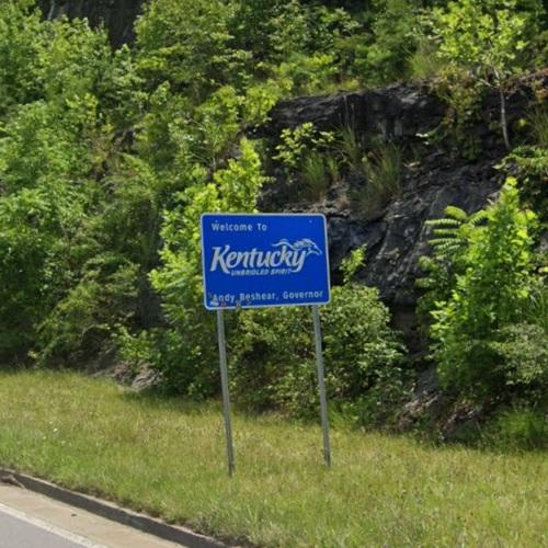 to Kentucky sign in South Williamson, KY (Google Maps)