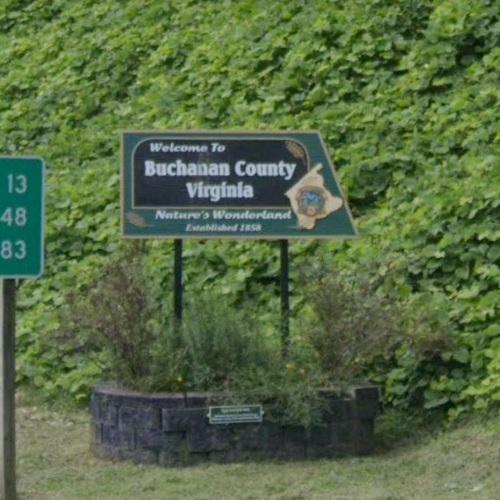 to Buchanan County, Virginia in Big Rock, VA (Google Maps)