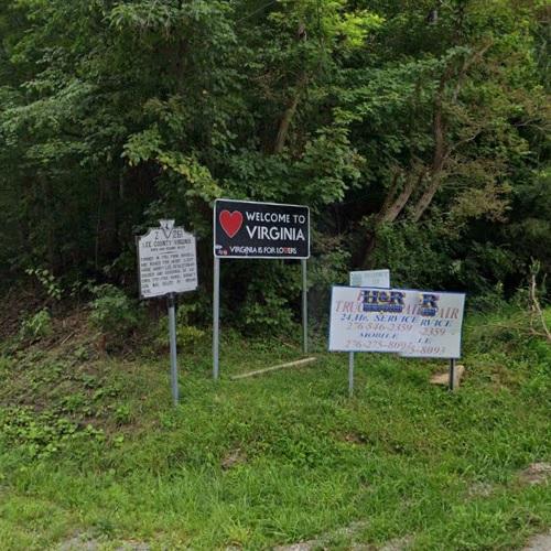 to Virginia sign in Cranks, KY (Google Maps) (2)