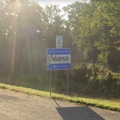 to Arkansas sign in Foreman, AR (Google Maps) (6)
