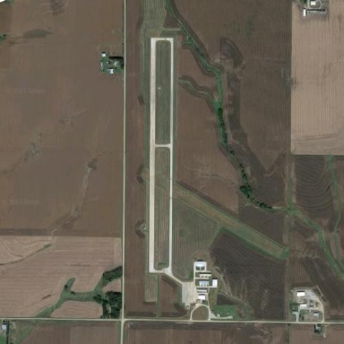 Fairbury Municipal Airport in Fairbury, NE (Google Maps)