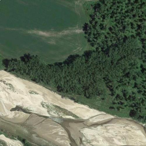 Brushy Island (aka Brush Island) in Maxwell, NE (Google Maps)