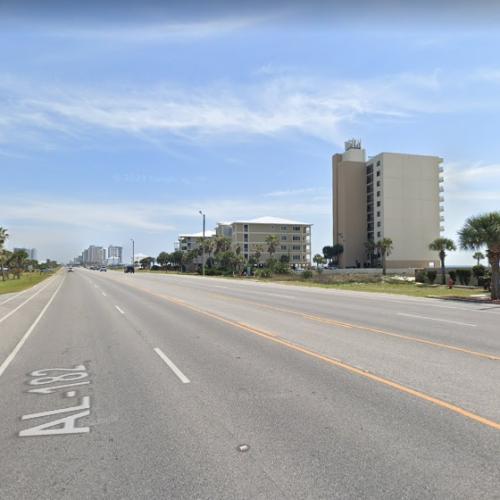 Perdido Key in Orange Beach, AL (Google Maps)