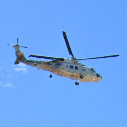 JMSDF Mitsubishi H60K [8453] in Nagasaki, Japan (Google Maps)