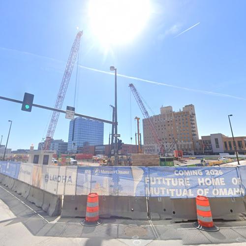 Mutual of Omaha Headquarters (tallest building in Nebraska) under construction in Omaha, NE