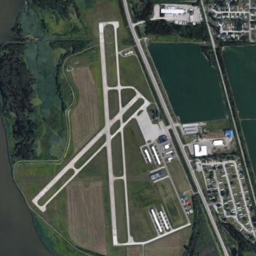 James Clements Municipal Airport in Bay City, MI (Google Maps)