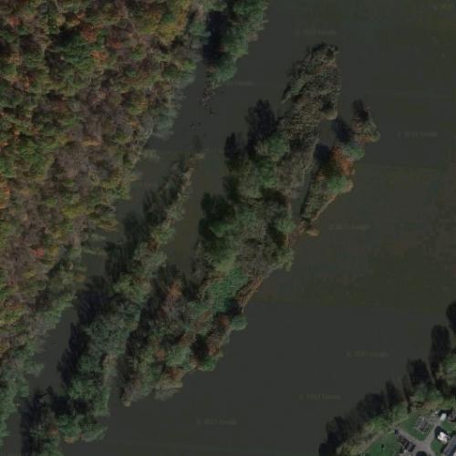 Cogley Island in Ford City, PA (Google Maps)