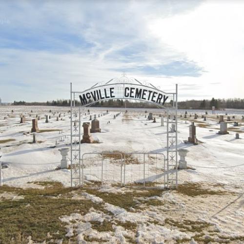 McVille Cemetery in McVille, ND (Google Maps)