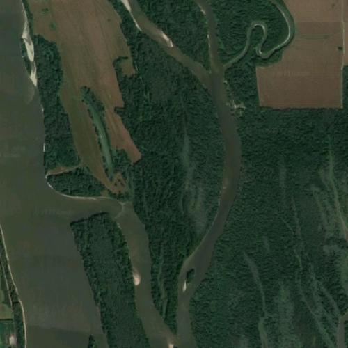Barns Island in Ursa, IL (Google Maps)
