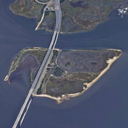 Drag Island (aka Sedge Island) in Somers Point, NJ (Google Maps)