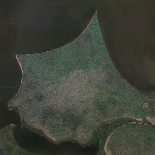 Raffield Island in Tyndall AFB, FL (Google Maps)