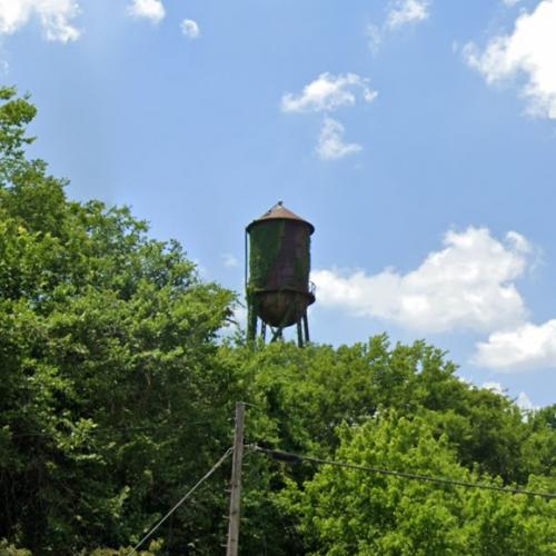 Millerton water tower in Millerton, OK (Google Maps)