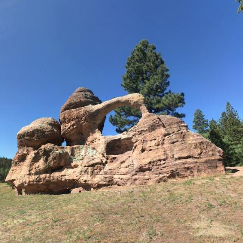 Teakettle Rock in Los Alamos, NM (Google Maps)