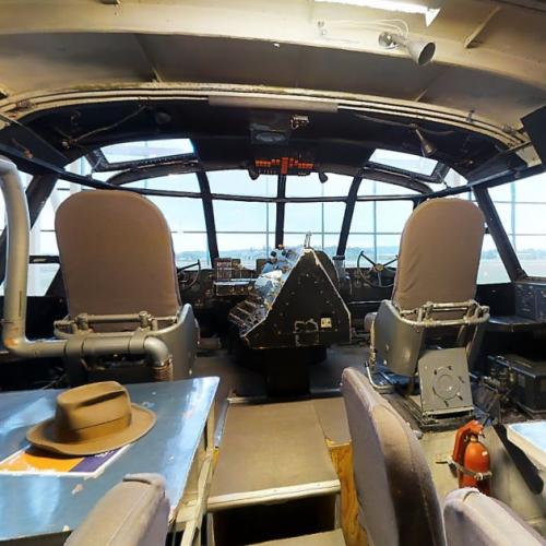 Hughes H-4 Hercules cockpit in McMinnville, OR - Virtual Globetrotting