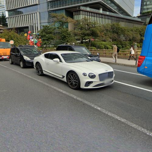 Bentley Continental GT in Tokyo, Japan (Google Maps)