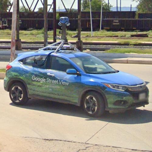 Google Street View car in Benjamín Hill, Mexico (Google Maps)