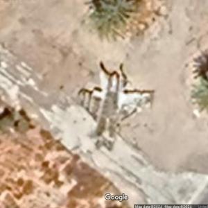 Destroyed Libyan MiG-25 (Google Maps)