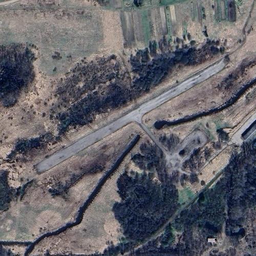 Skrunda Airfield in Skrunda, Latvia (Google Maps)