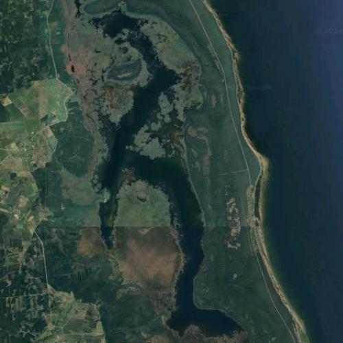 Lake Engure in Kandava, Latvia (Google Maps)
