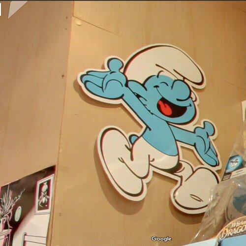 Smurf in Paris, France - Virtual Globetrotting