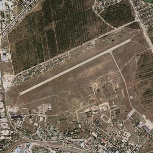 Yevpatoria Airport in Yevpatoria, Ukraine (Google Maps)