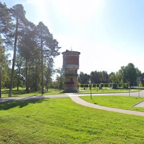 Sigulda water tower in Sigulda, Latvia (Bing Maps)