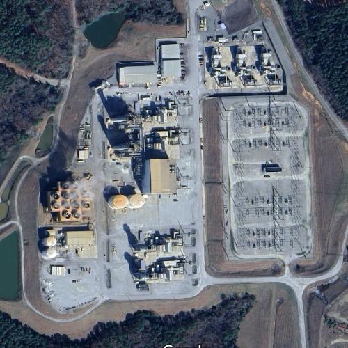John S. Rainey Generating Station in Starr, SC (Google Maps)