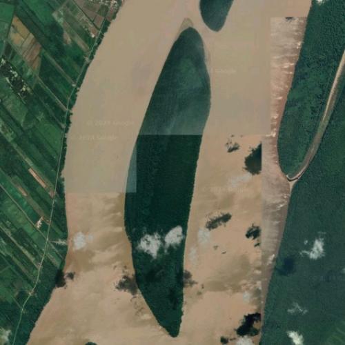 Vassen in South Drain, Suriname (Bing Maps)