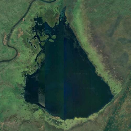 Lake Kabwe in Bukama, Democratic Republic of the Congo (Google Maps)