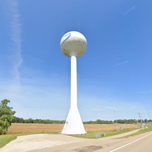 Blue Earth Water Tower in Blue Earth, MN (Google Maps)