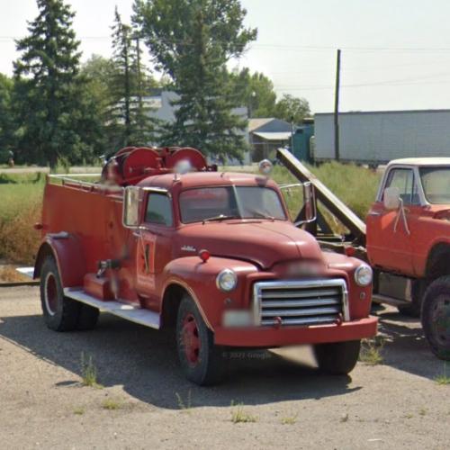 GMC Firetruck in Roberts, ID (Google Maps)