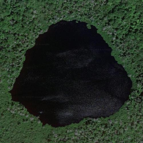 Very Sudden Pond in South Range, MI (Bing Maps)
